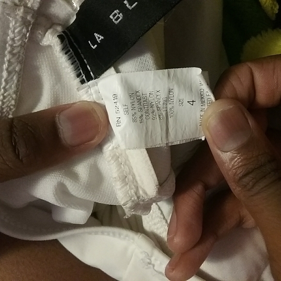 La Blanca One piece ruffle White Swimsuit - Picture 5 of 5